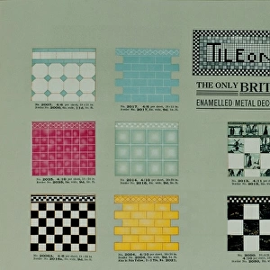 Tile designs in SMB wallpaper sample book