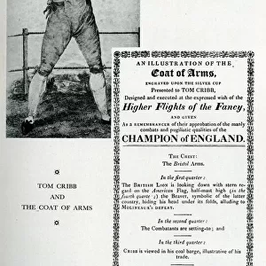 Tom Cribb, boxer, and the Coat of Arms