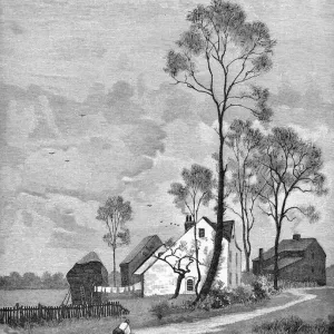 Totting Bec Common Hyde Farm Print, 1885 Totting Bec Common Hyde Farm Print, 1885