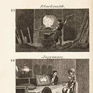 Trades in Regency England: blacksmith, Jappanner and goats