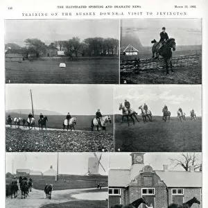 Training on the Sussex Downs, 1902