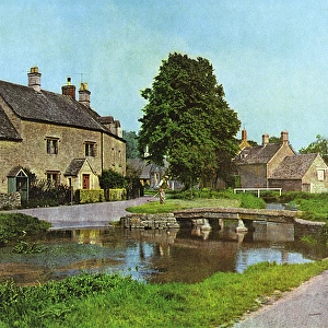 Trout stream, Lower Slaughter, Gloucestershire