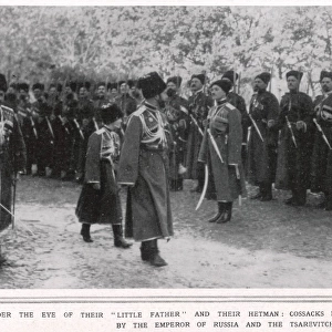 Tsar Inspecting Cossacks