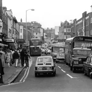 Tunbridge Wells Heavy Traffic Print circa 1980 Tunbridge Wells Heavy Traffic Print circa 1980