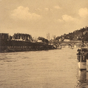 The Turin Exposition of 1911 - Landing stage on River Po