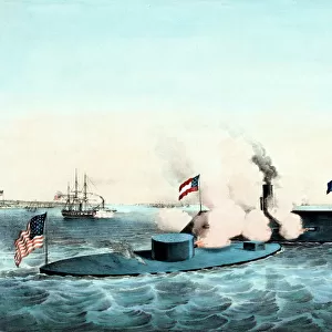 USS Monitor and CSS Virginia ironclad naval battle