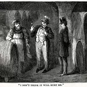 Vaults under London docks 1870
