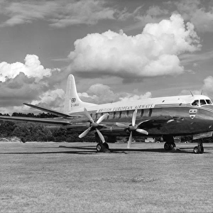 Vickers 700 Viscount (forward view, on the ground) of B