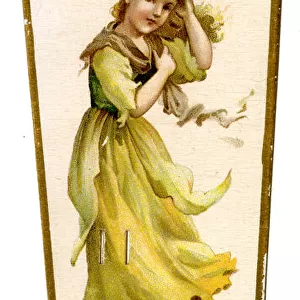 Victorian Calendar, March, Flowers are Budding