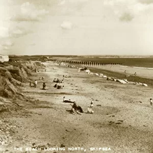 View of the beach at Skipsea, near Driffield, Yorkshire