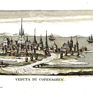 View of Copenhagen, Denmark, circa 1808