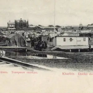View of Harbin, China Print circa 1910s View of Harbin, China Print circa 1910s
