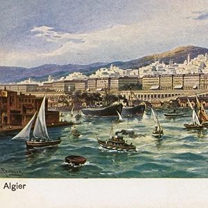 View of the harbour, Algiers, Algeria