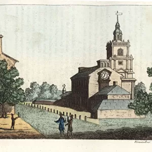 View of the Pennsylvania State House in Philadelphia, 1787
