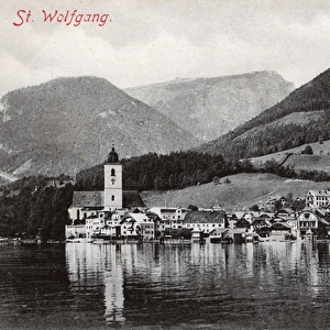 View of St Wolfgang, near Salzburg, Austria