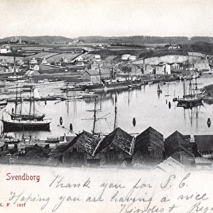 View of Svendborg harbour, Funen, Denmark