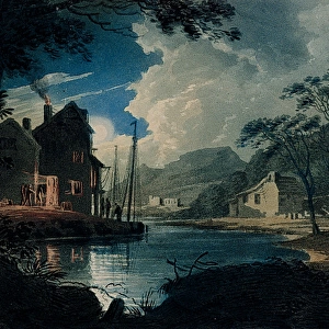View of the Tamar, Cornwall, Moonlight