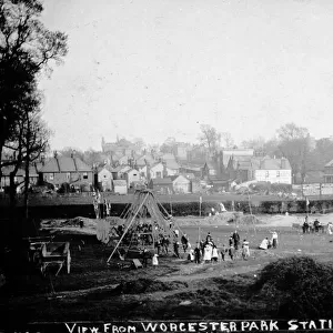 View from Worcester Park station, SW London (Surrey)
