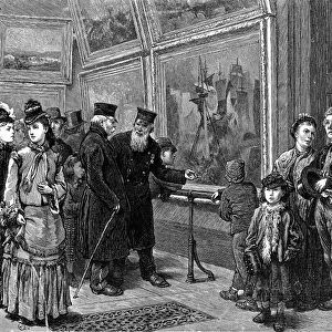 Visitors to the National Gallery, London, 1872
