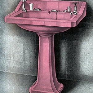 Vitromant Coloured pedestal Lavatory (Wash Basin)