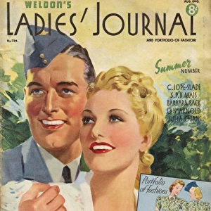 Wartime cover of Weldons Ladies Journal