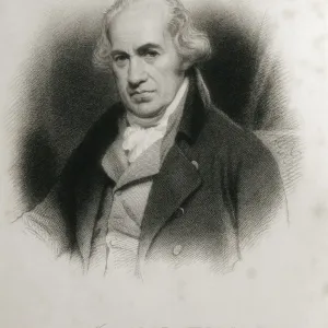 James Watt Portrait Print, Engraving James Watt Portrait Print, Engraving