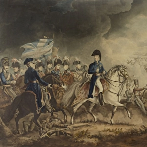 Wellington and Officers at the Battle of Waterloo
