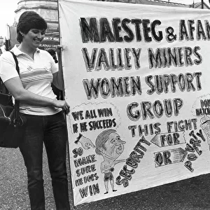 Welsh miners wives banner