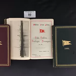White Star Line - three pocket books