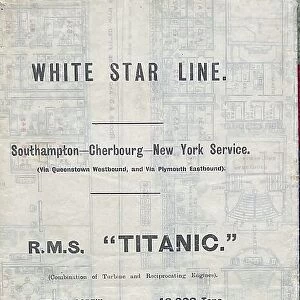 White Star Line, RMS Titanic, accommodatiojn plan