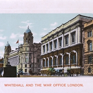 Whitehall - War Office and the Banqueting House, London