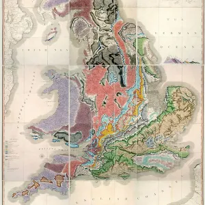 Maps and Charts Greetings Card Collection: Geological Map