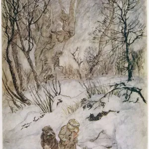 Wind in Willows Print: Rat Examines Wild Wood Wind in Willows Print: Rat Examines Wild Wood