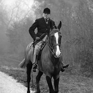 Winston Churchill riding, c. 1928