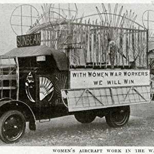 Womens aircraft work in World War One