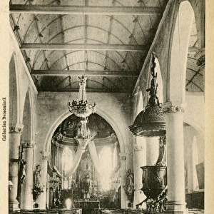 Wormhoudt, France - Interior of Church
