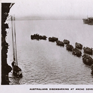 WW1 - Australians disembarking at Anzac Cove, Gallipoli