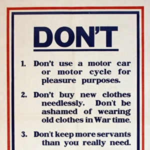 WW1 poster, Don t