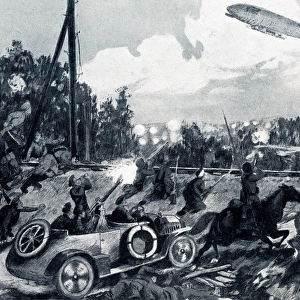 WW1 - The repulse of a Zeppelin raid in Poland