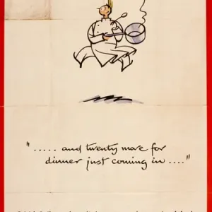 WW2 British Rail Catering Information Print, circa 1940s WW2 British Rail Catering Information Print, circa 1940s
