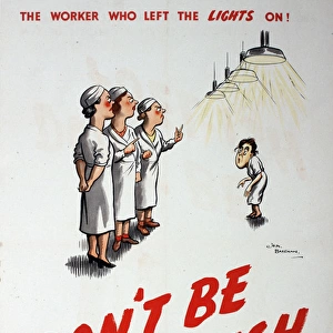 WW2 poster, Don t be fuel-ish