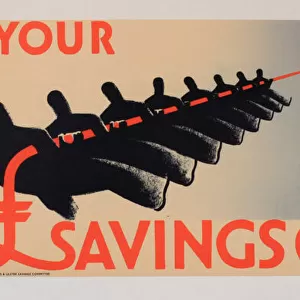 WW2 poster, Join your savings group, now! Date: circa 1944