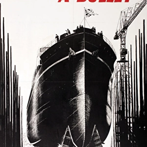WW2 poster, Every Rivet a Bullet