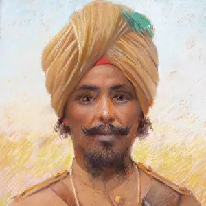 WWI - Portrait of an Indian soldier