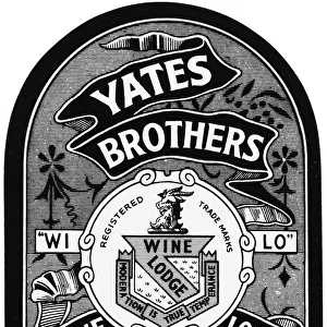 Yates Brothers London Gin Label