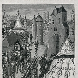 Hundred Years War. Siege of Reims by King Edward