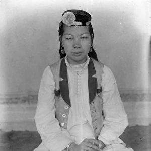 A young Uyghur girl at Kashgar, China