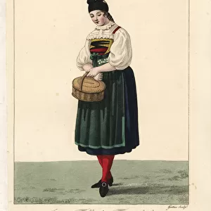 Young woman of Frick, Switzerland, 19th century