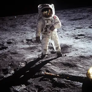 Buzz Aldrin on the Moon