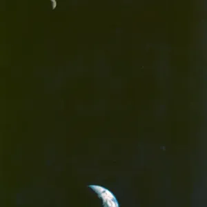 Primera imagen de la Tierra y Luna en un solo cuadro